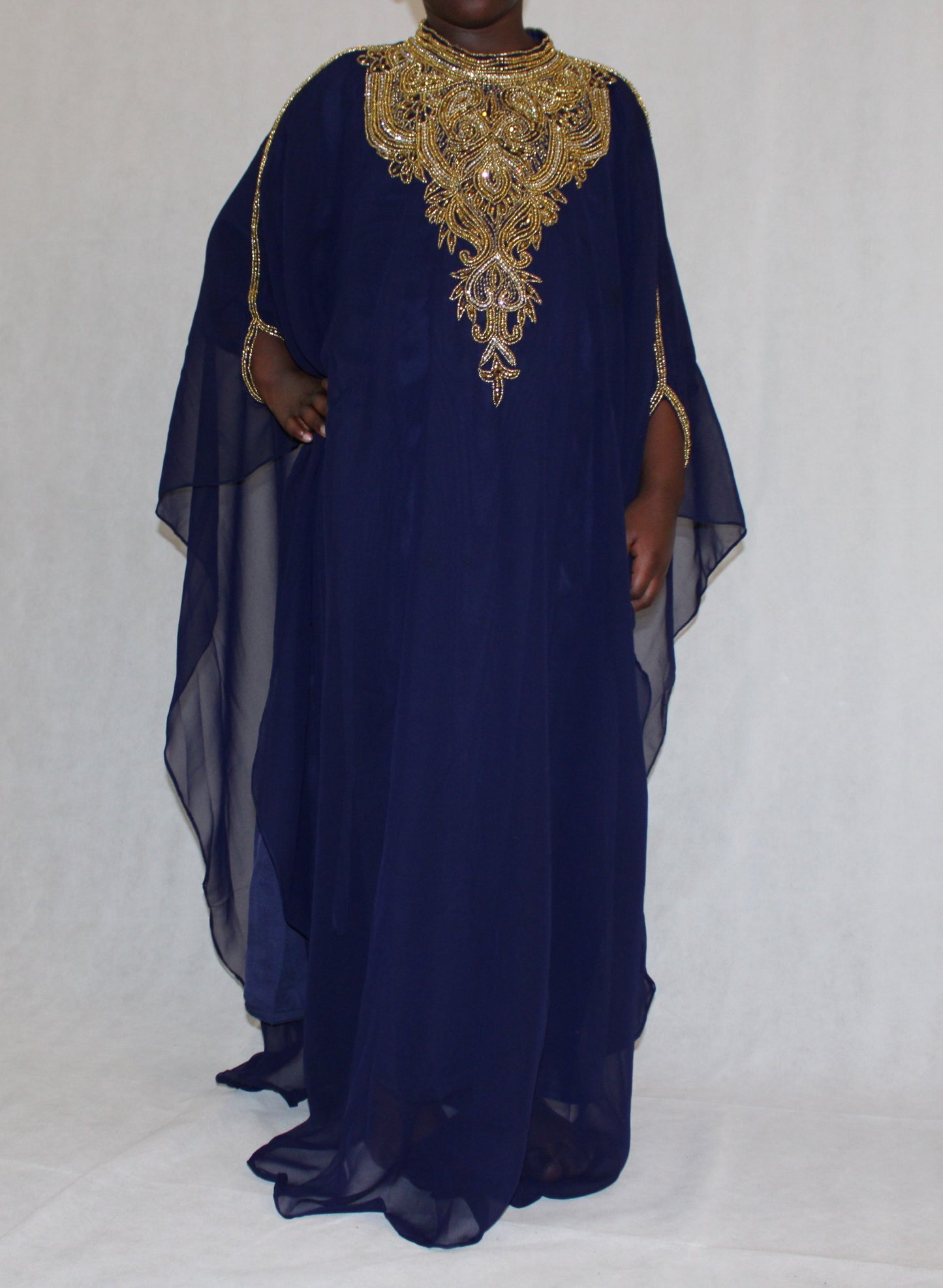 Navy Bleu Abaya For Kids