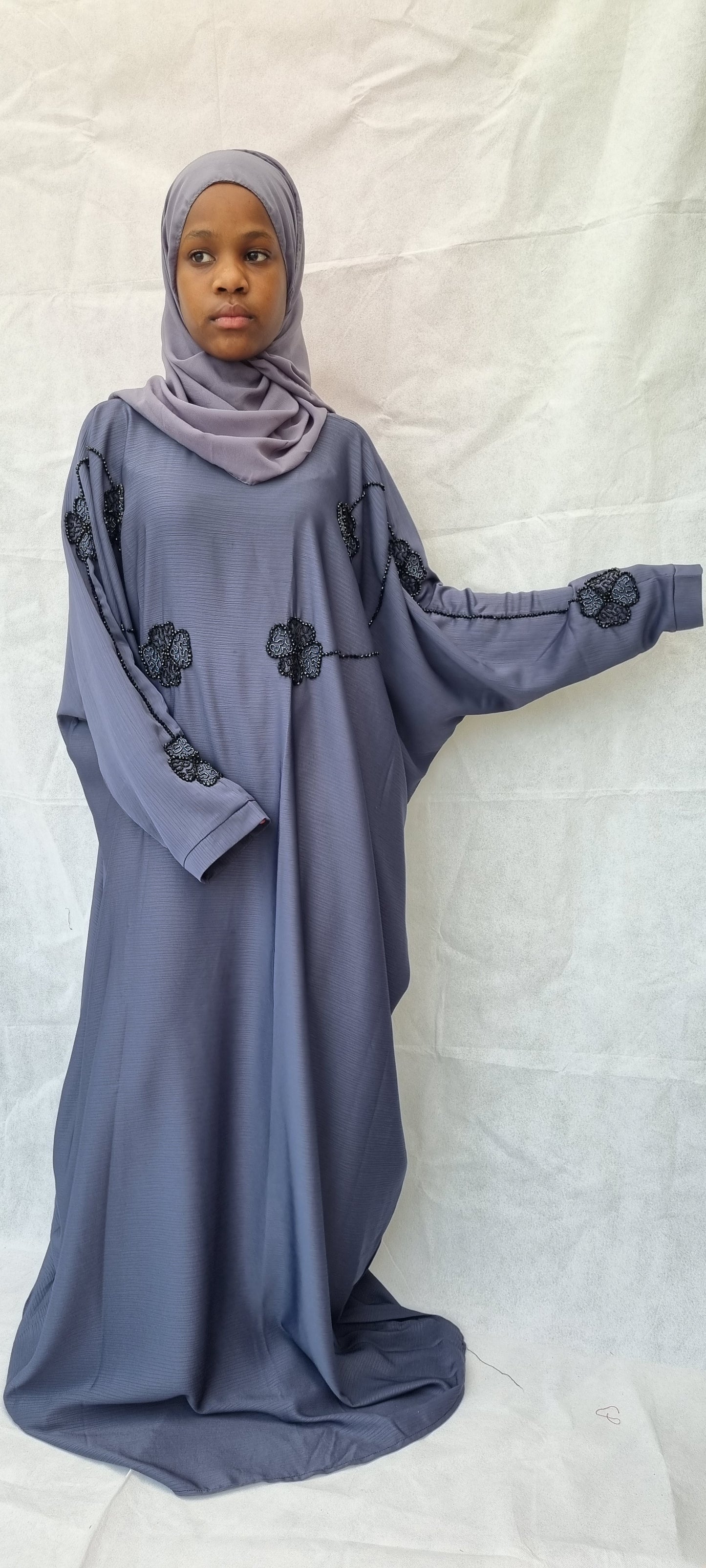 Grey abaya