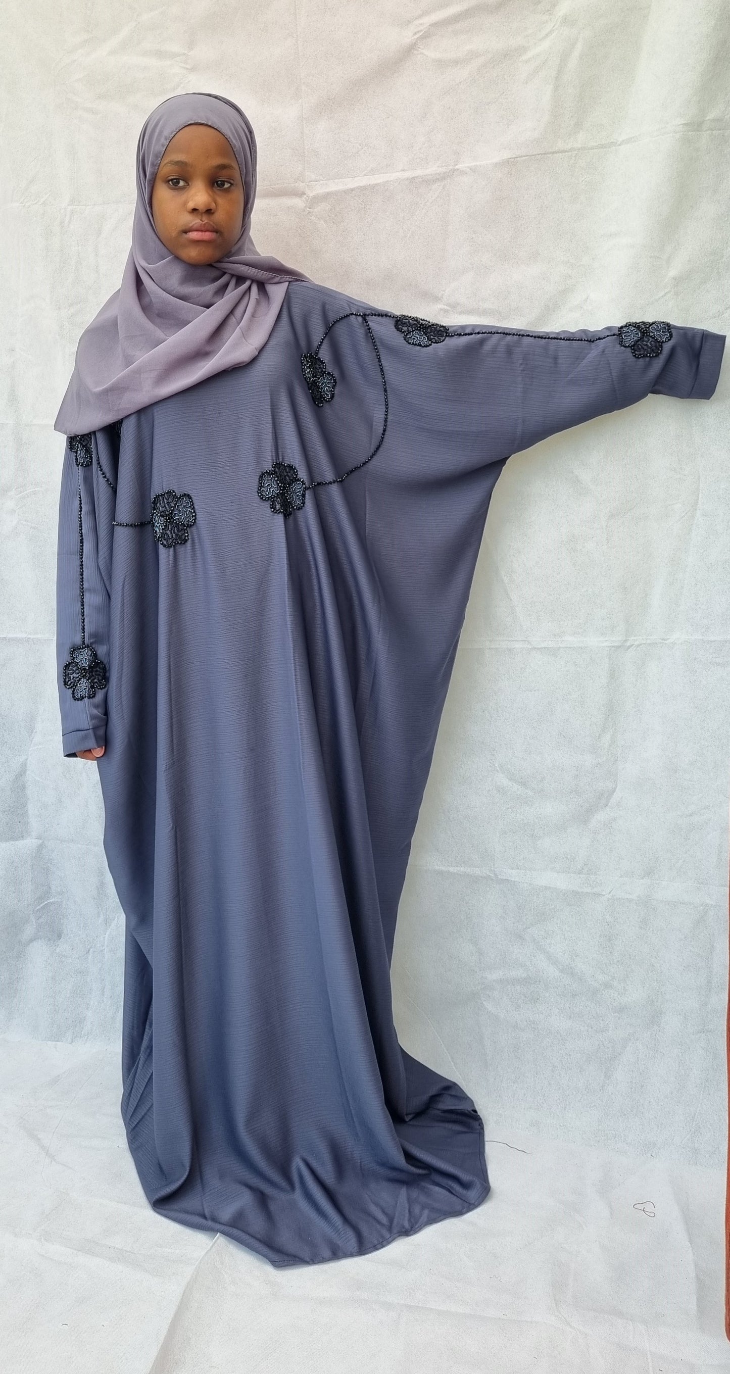 Grey abaya