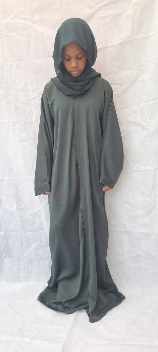 rain forest green abaya