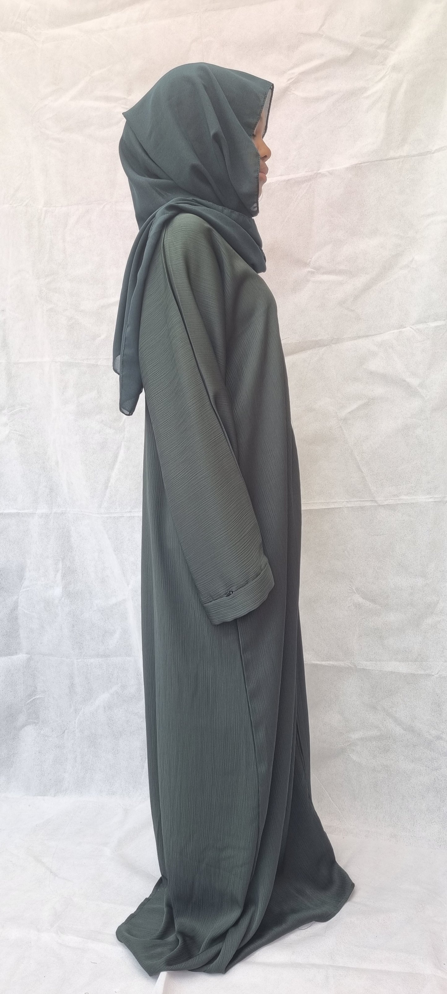 rain forest green abaya