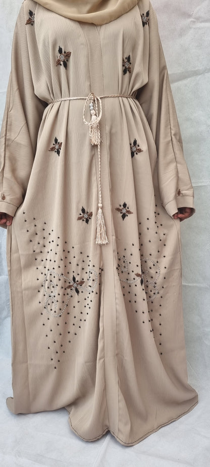 beige abaya