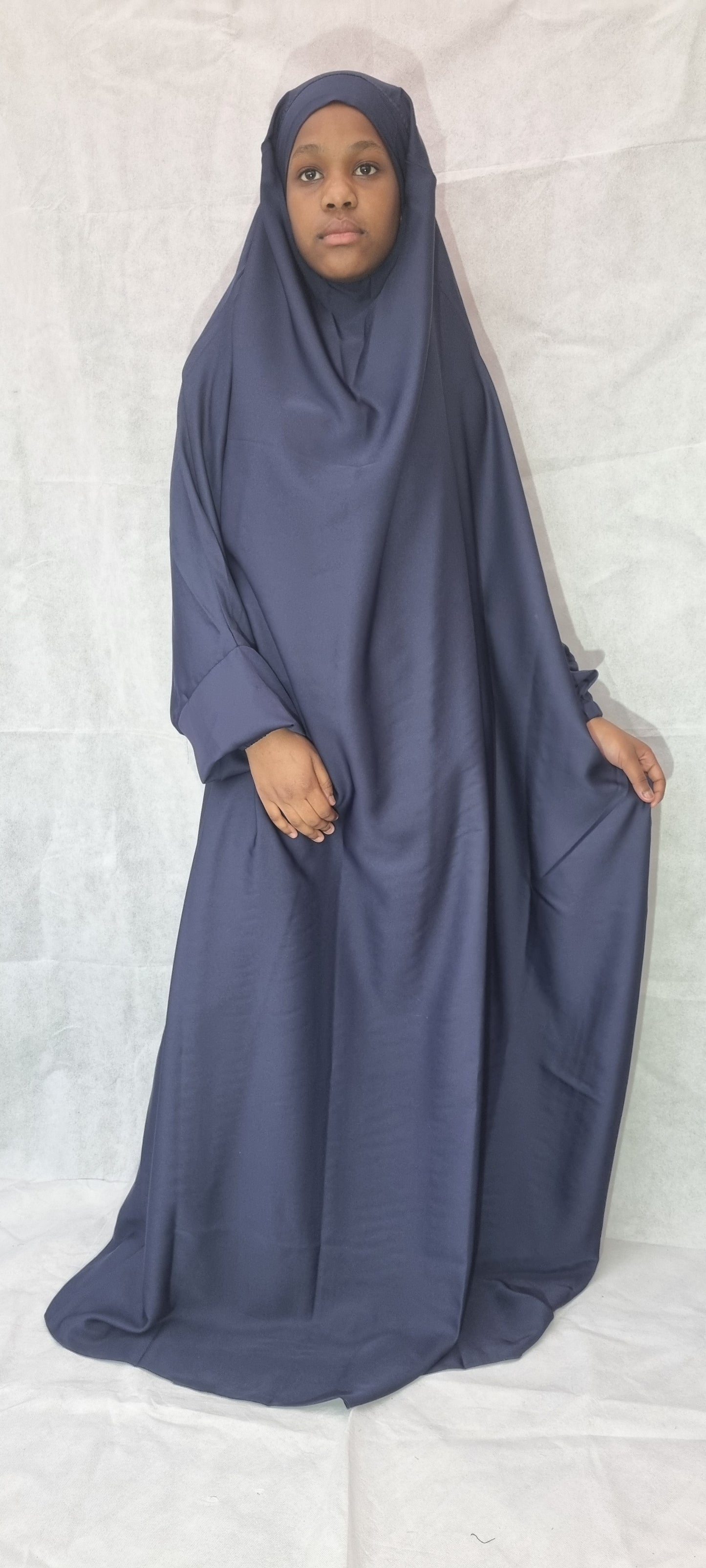 One Piece Full Length Blue Jilbab