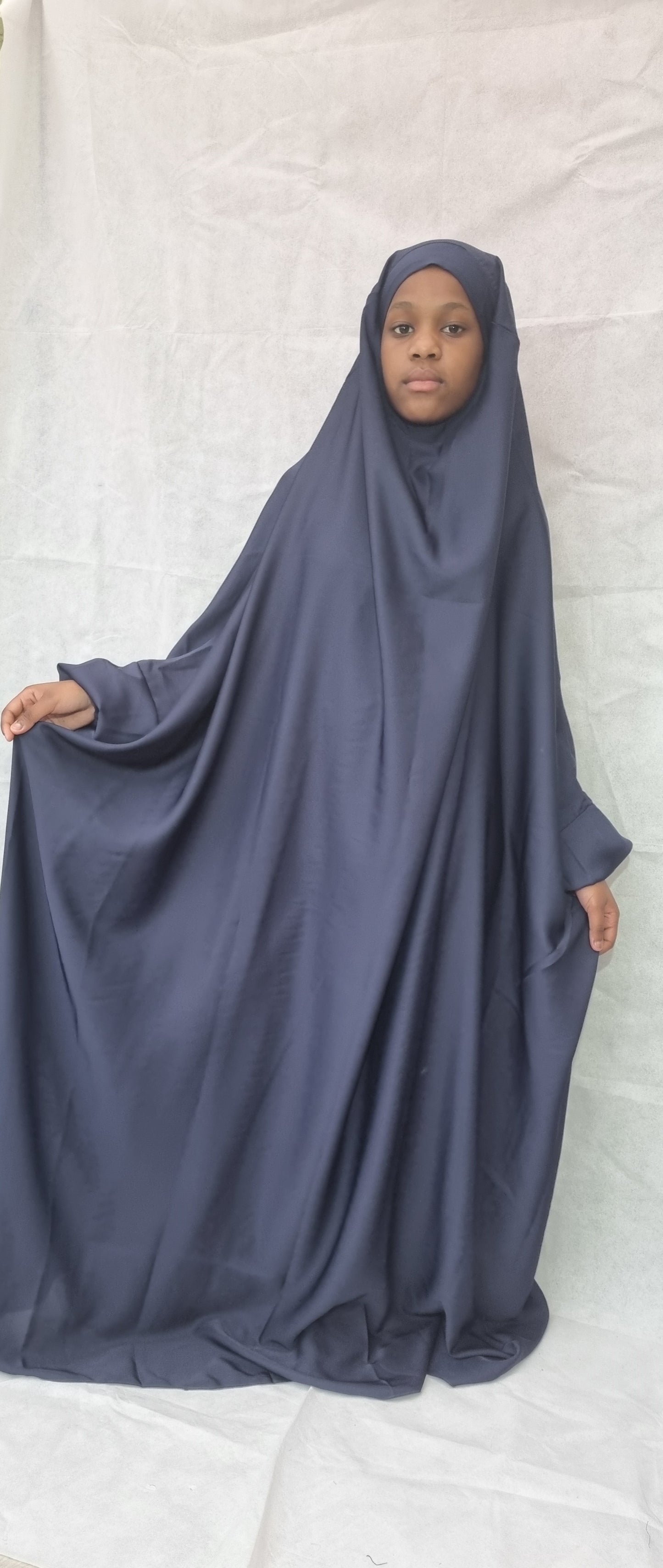 One Piece Full Length Blue Jilbab