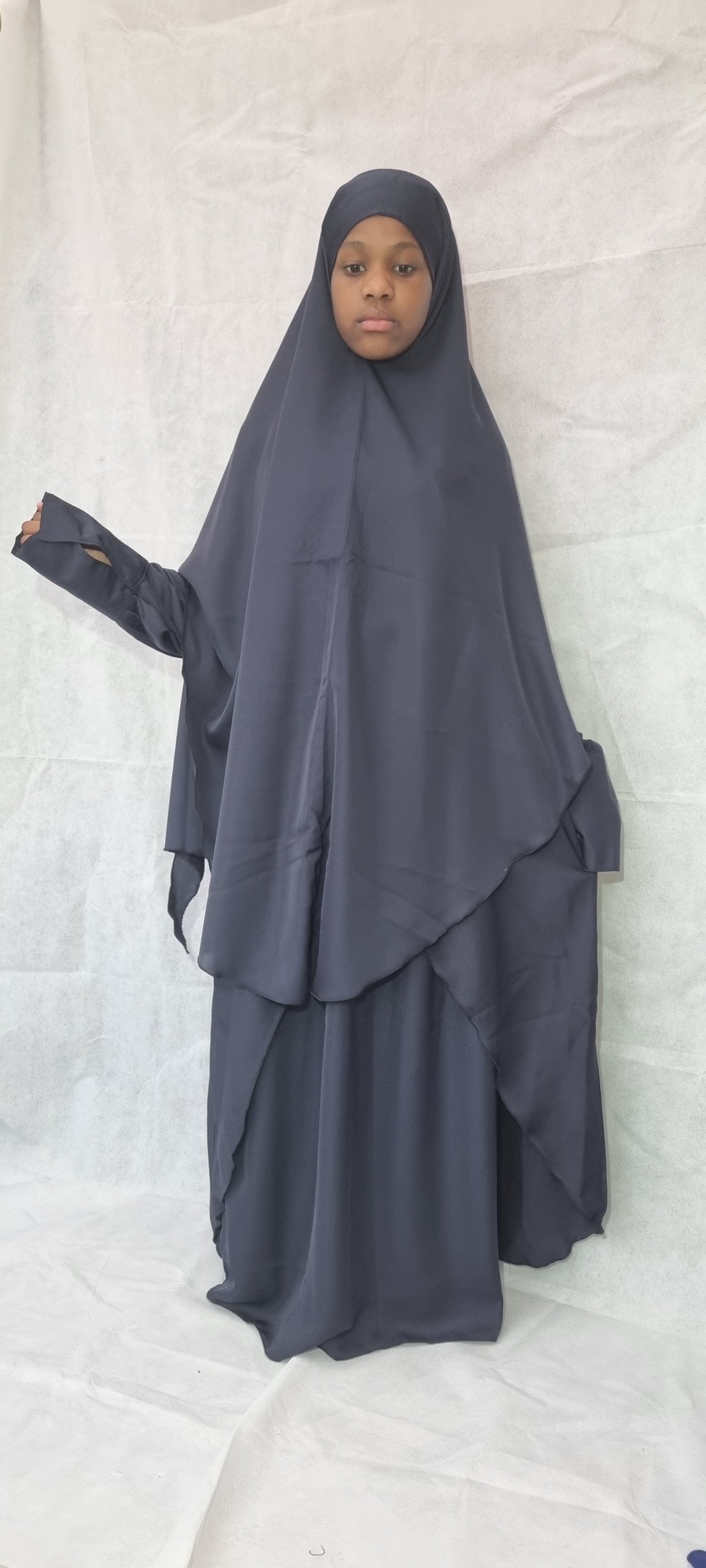 Dark Blue 3-piece Jilbab