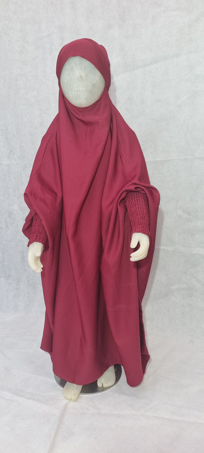 One Piece Full Length red kids Jilbab