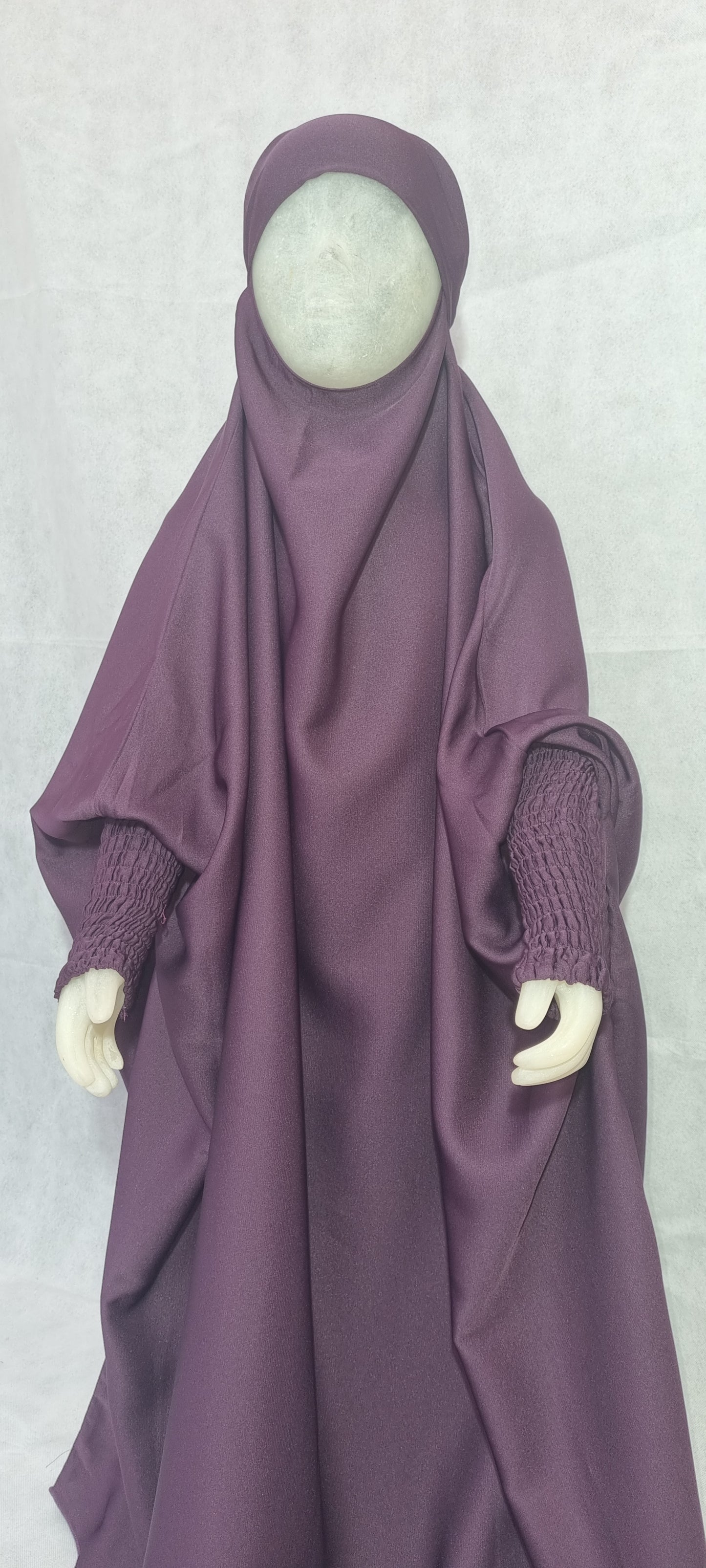 One Piece Full Length Purple kids Jilbab