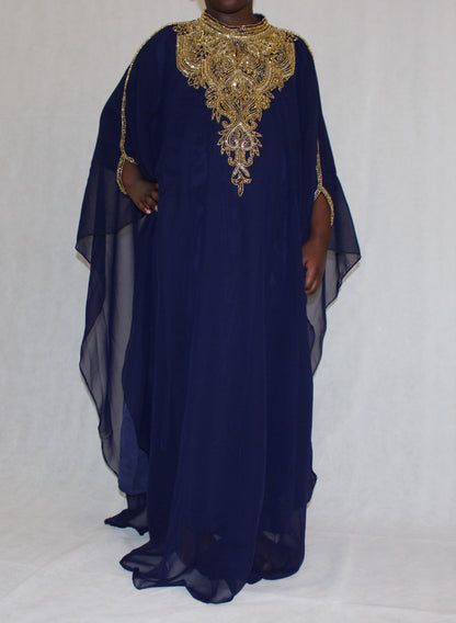 Navy Bleu Abaya For Kids