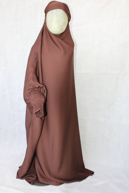 One Piece Full Length brown kids Jilbab