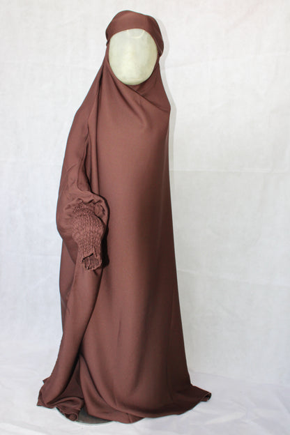 One Piece Full Length brown kids Jilbab