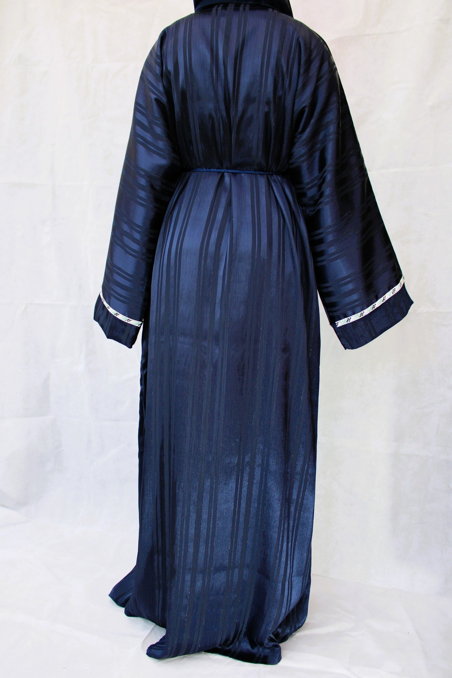 Navy Blue Caftan abaya