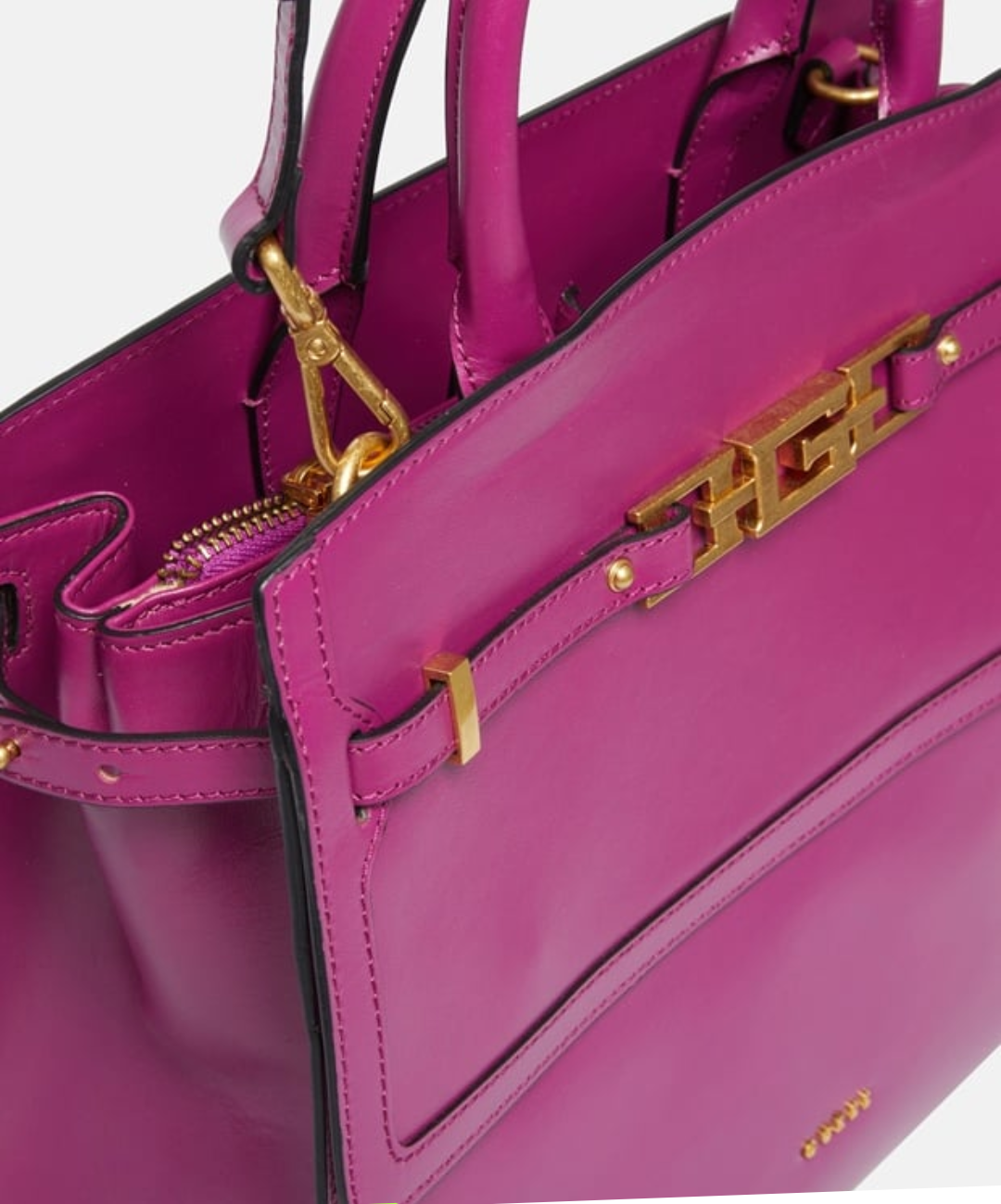 Guess Leather Tote Bag Fuchsia